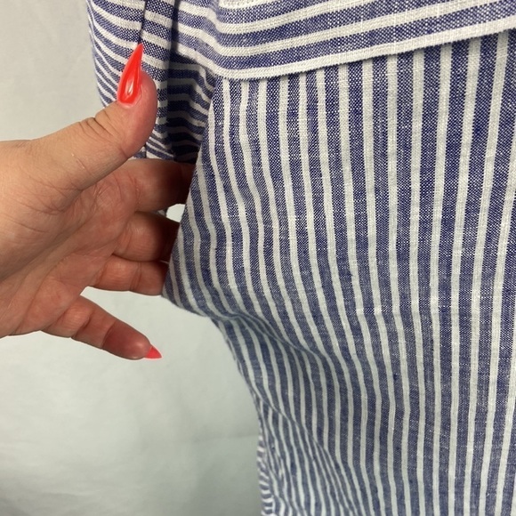 Isaac Mizrahi for Target 100% Linen Oversized Striped Nautical Dress - Picture 6 of 10